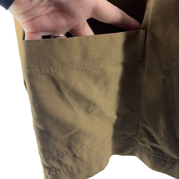 Mariano Rubinacci Brown Linen Blend Button Front Shirt Pockets Womens Medium - Picture 2 of 5